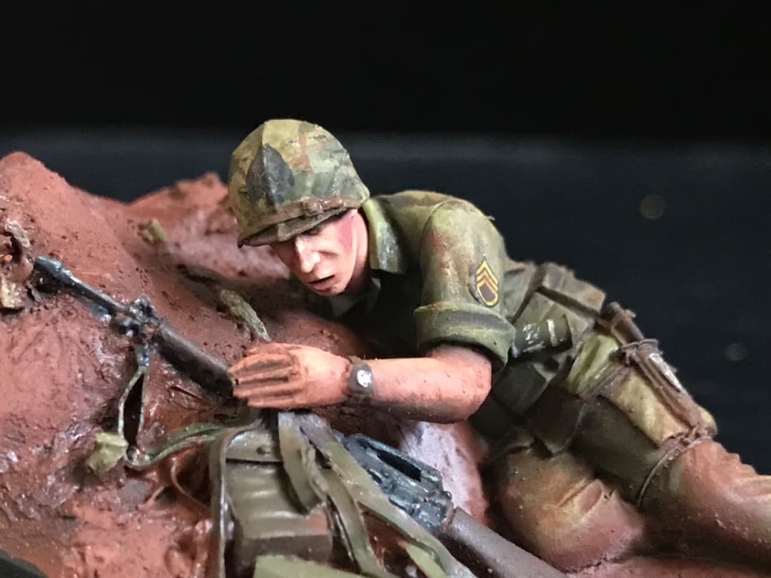 ジオラマ　Hamburger Hill ベトナム　レジン製完成品　1/35