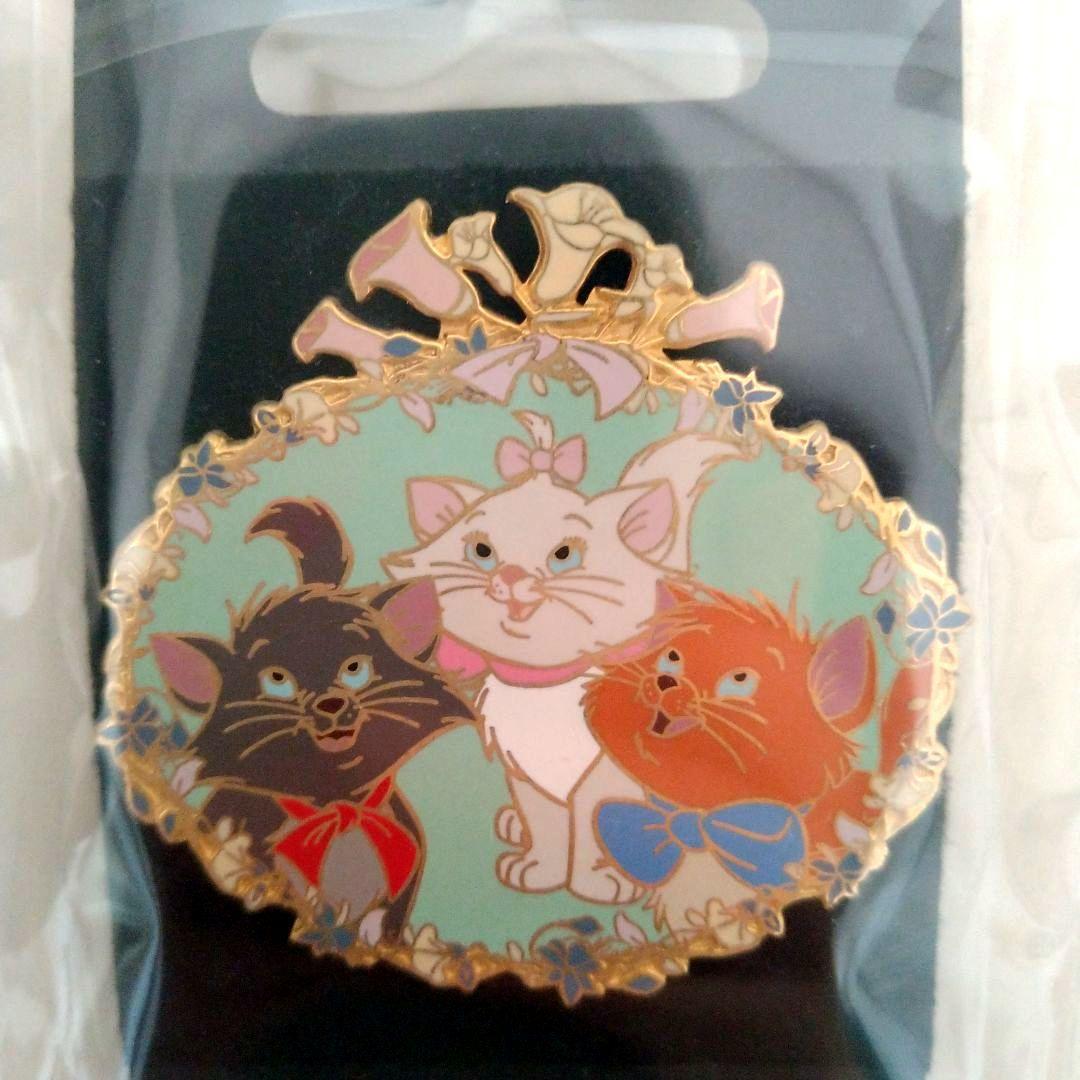 ディズニー　おしゃれキャット　マリー　トゥルーズ　ベルリオーズ　ピンバッジ　レア