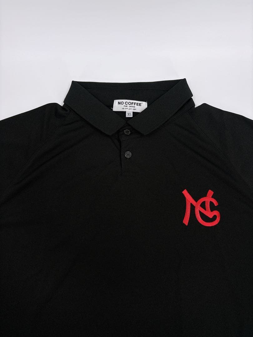美品 NO COFFEE CLUBHAUS ポロシャツ 黒 半袖　コラボ　995