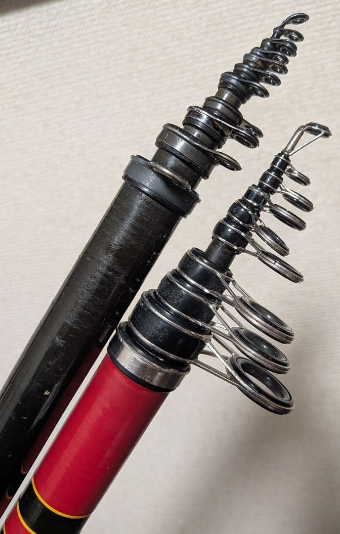 がまかつがま磯シルバー2号5.6mSICガイド&がま磯3号5.4m遠投ガイド