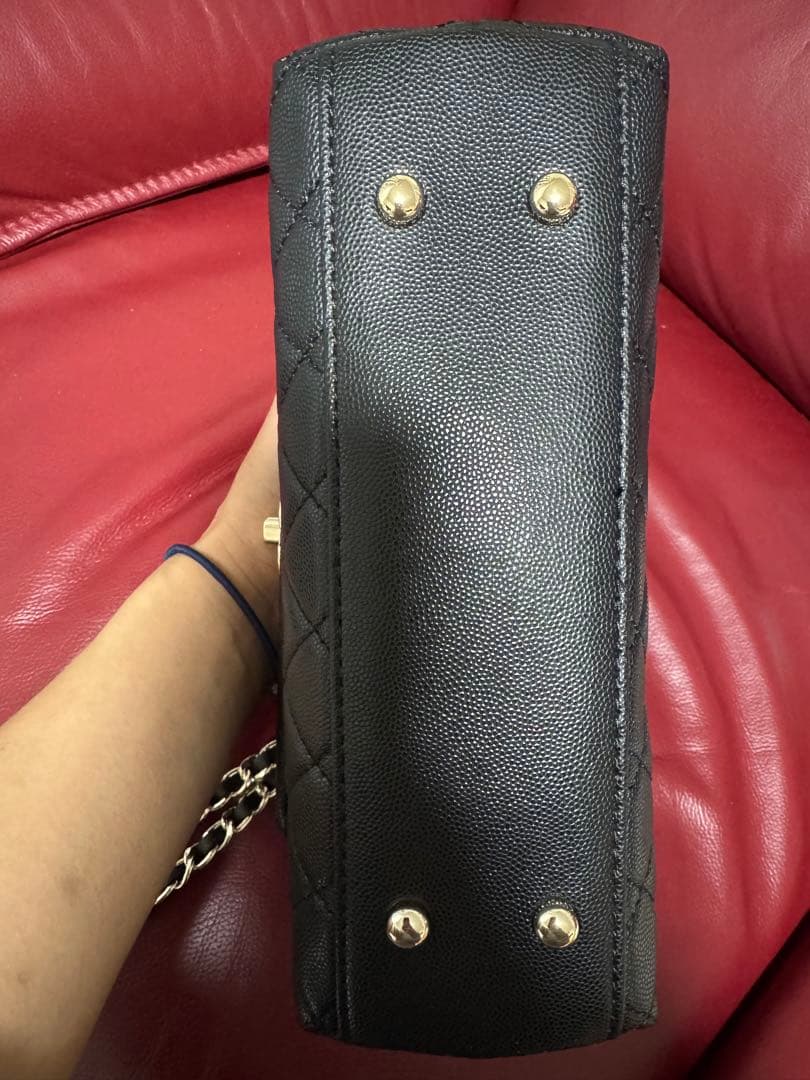 ノベルティCHANELチェーン　ショルダーバッグ　トップハンドル ブラック