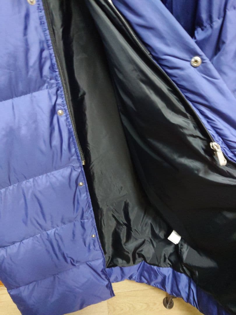 DESCENTE　ロング　ダウン　ベンチコート　ブルー o　デサント　LL 2L