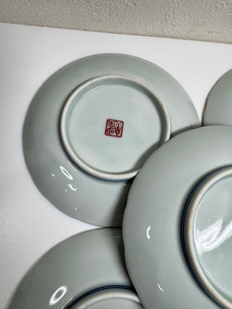 明宝窯 金彩 古伊万里文 銘々皿 小皿 5客セット