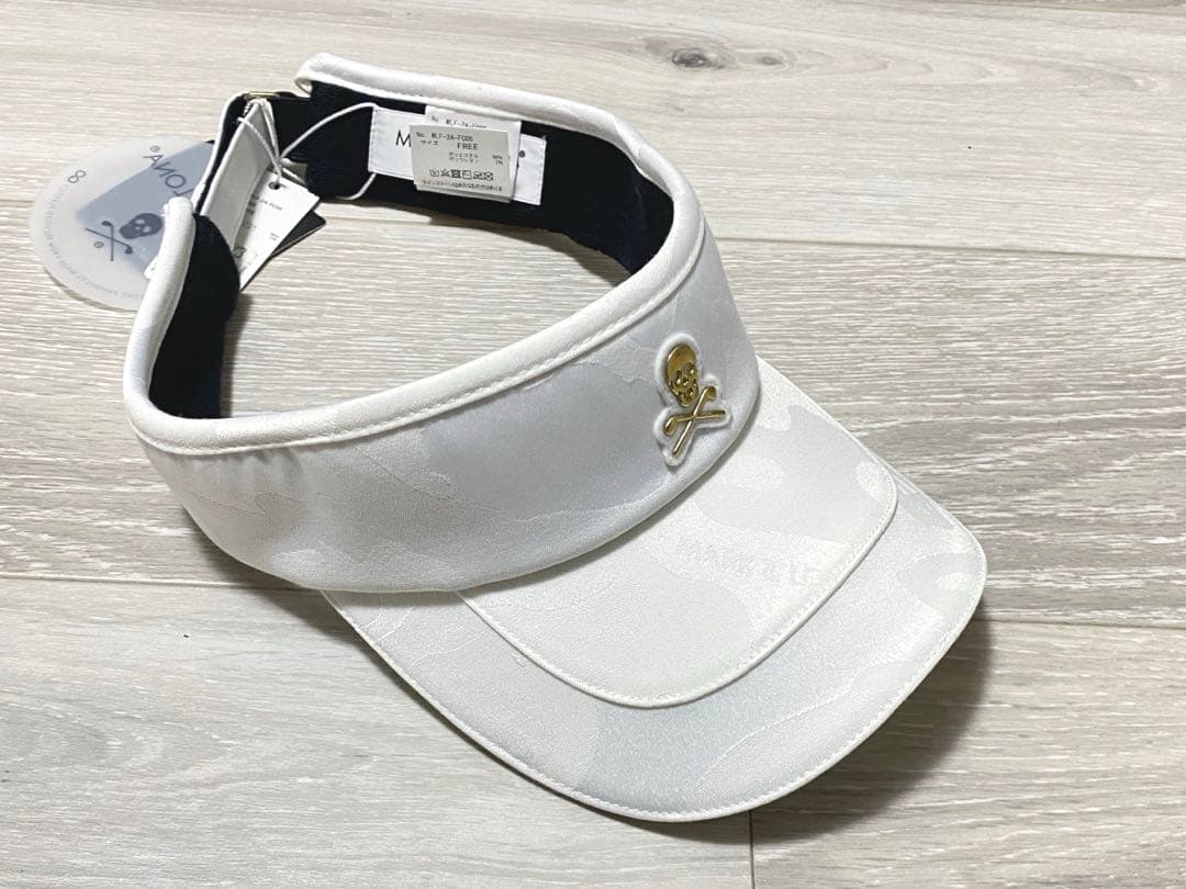 新品　マークアンドロナ　ホワイトバイザー