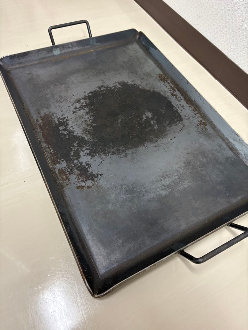 【業務用 鉄板 2枚セット】BBQ・鉄板焼き用 大型 65×45cm 厚み6mm