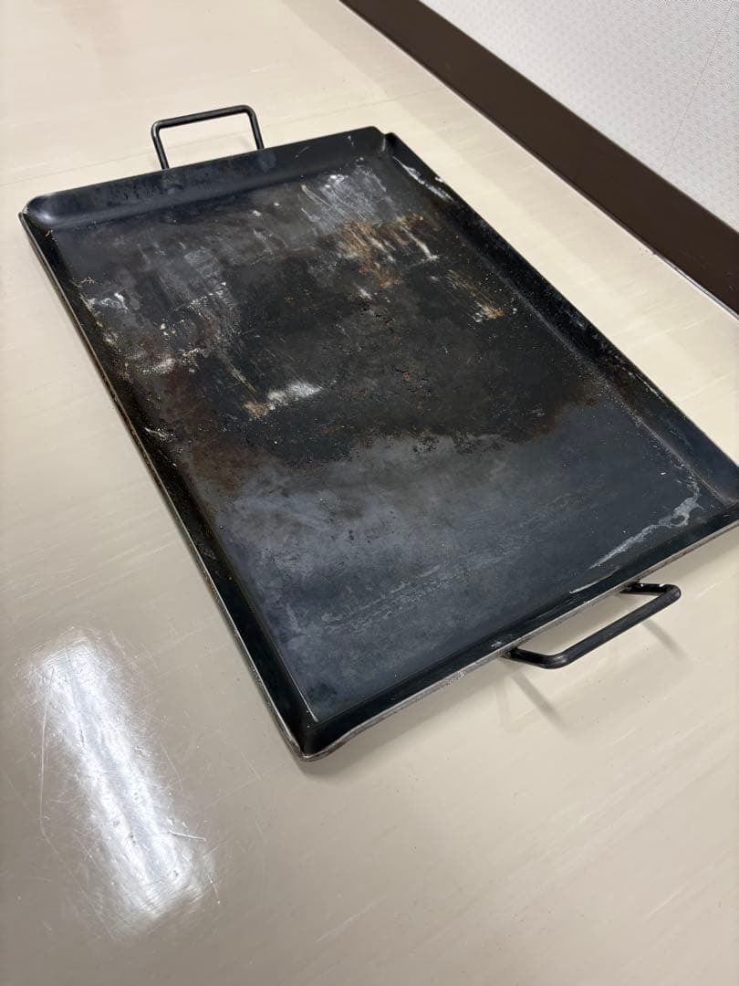 【業務用 鉄板 2枚セット】BBQ・鉄板焼き用 大型 65×45cm 厚み6mm