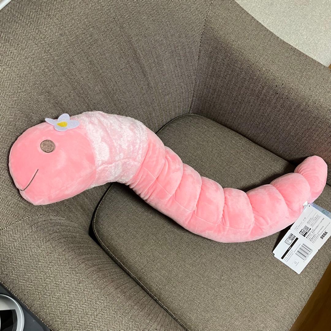 メダリスト　LLぬいぐるみ　ミミズ　ナムコ限定　全長約77cm 5個セット
