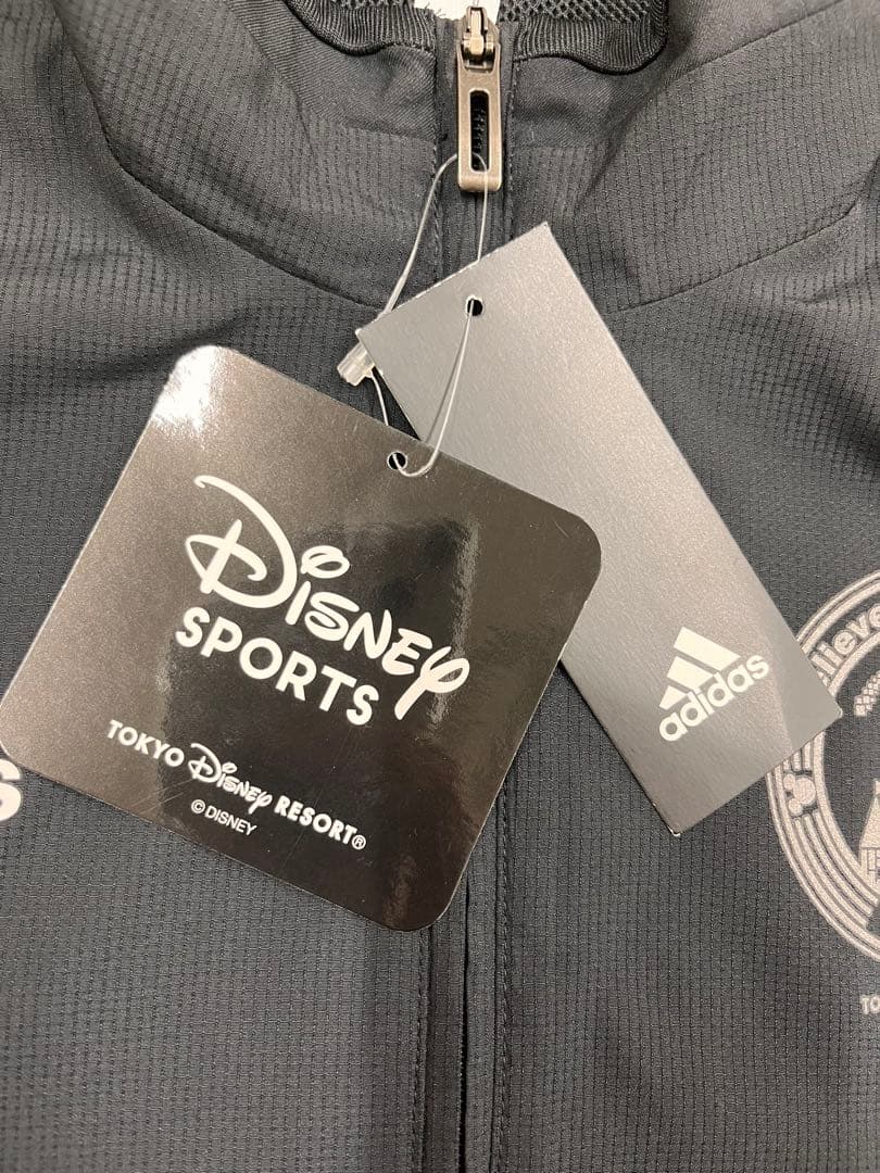 adidas ウィンドブレーカー ブラック 東京ディズニーリゾートXL タグ付き