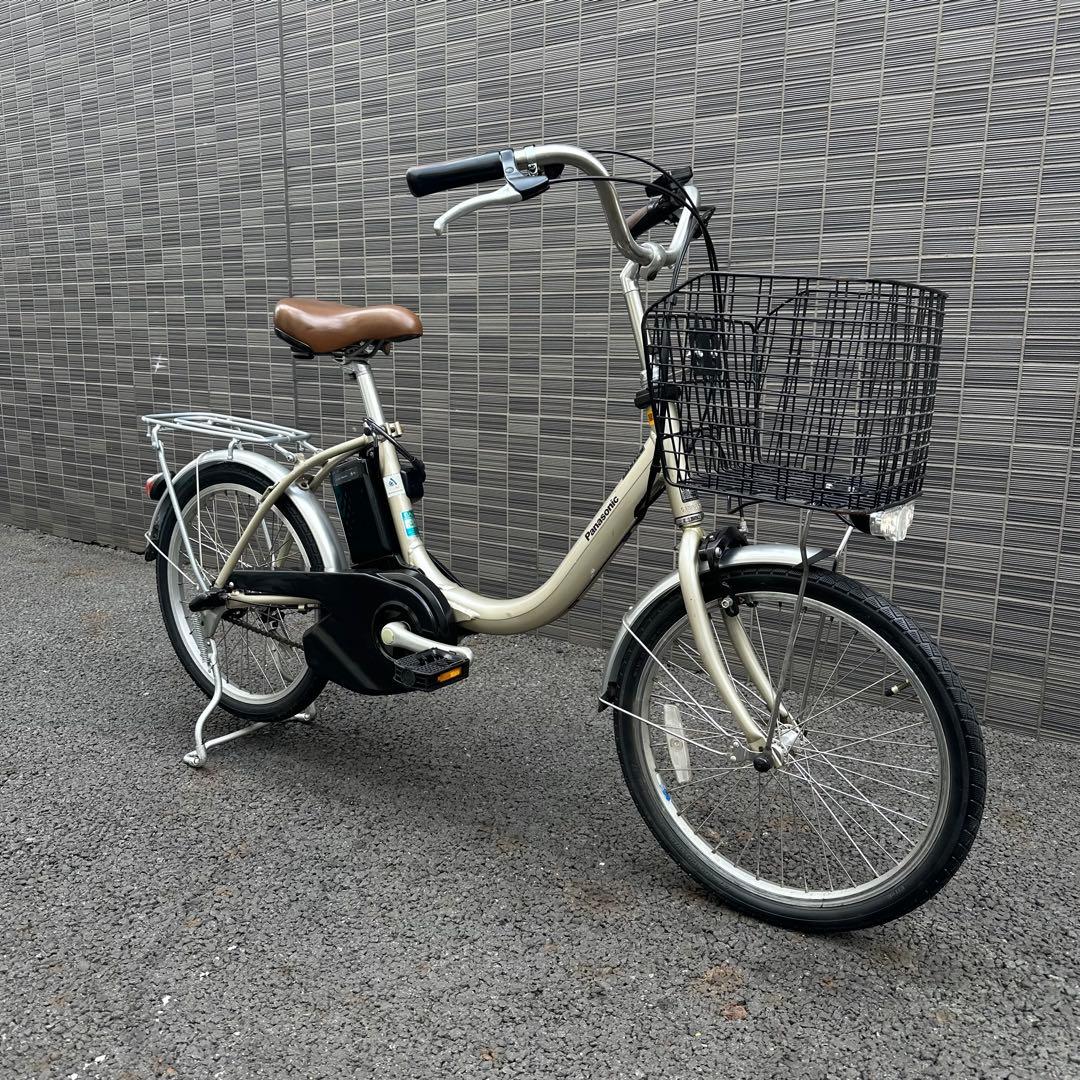 最終価格パナソニック現行ビビ電動自転車 新基準8Ahバッテリー　前カゴ付き