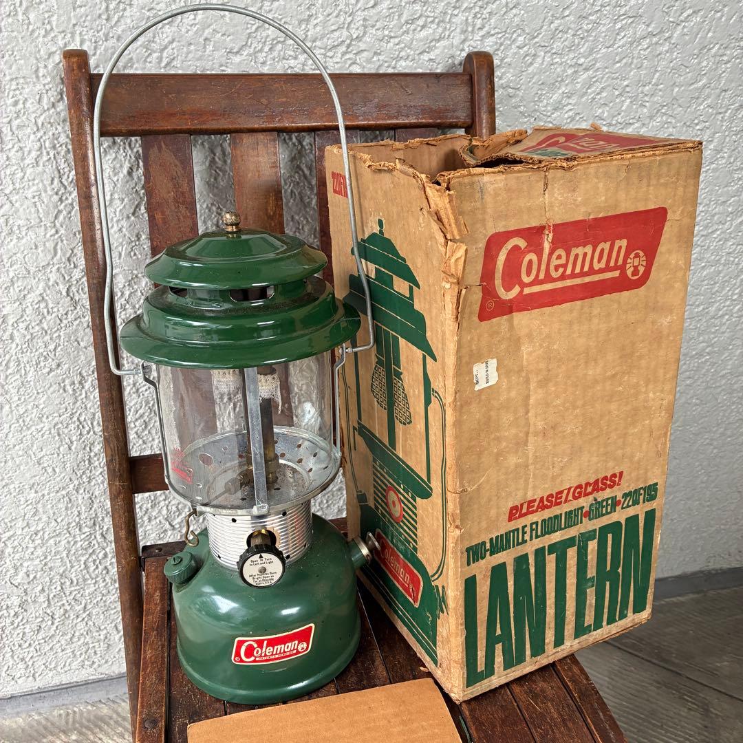 箱付き70's Coleman コールマン220F ランタン　70年3月USA