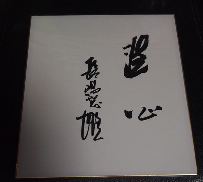 ★豪華額入★長嶋茂雄 直筆サイン 色紙★洗心★