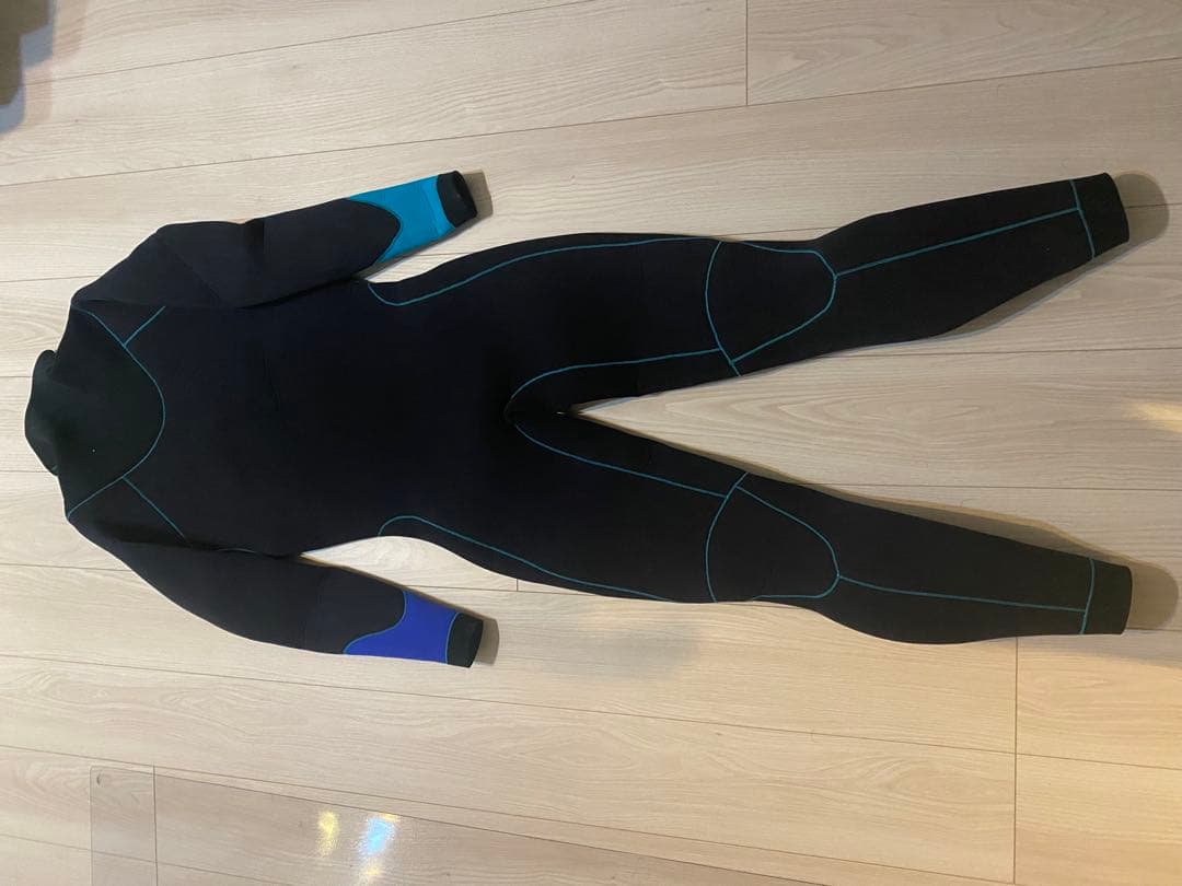 フルスーツ ウェットスーツ ブラック 青 紫