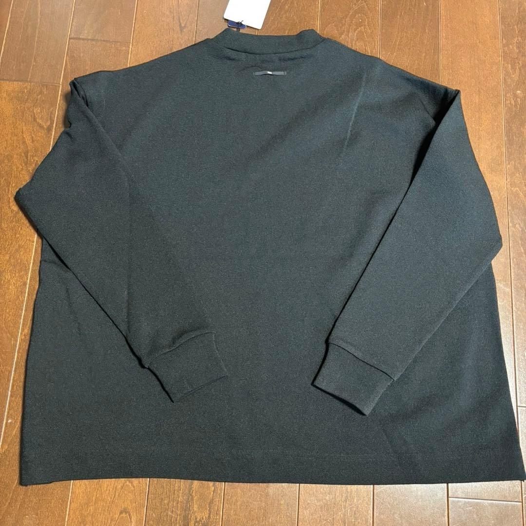 パーリーゲイツPGGTEXBRIDデニット12G 天竺モックトップス黒サイズ0