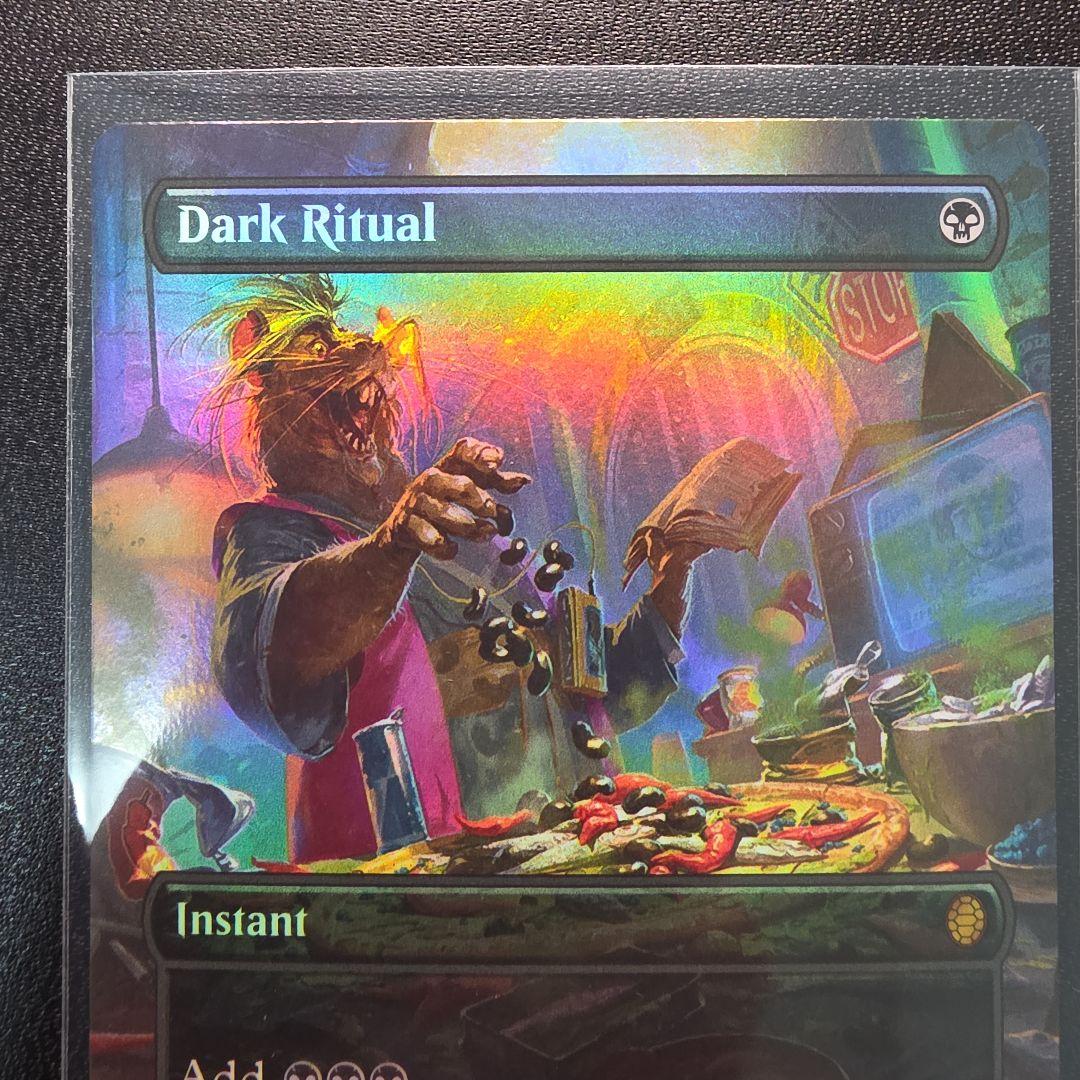 MTG ミュータントタートルズ 暗黒の儀式　英語版ボーダーレスfoil