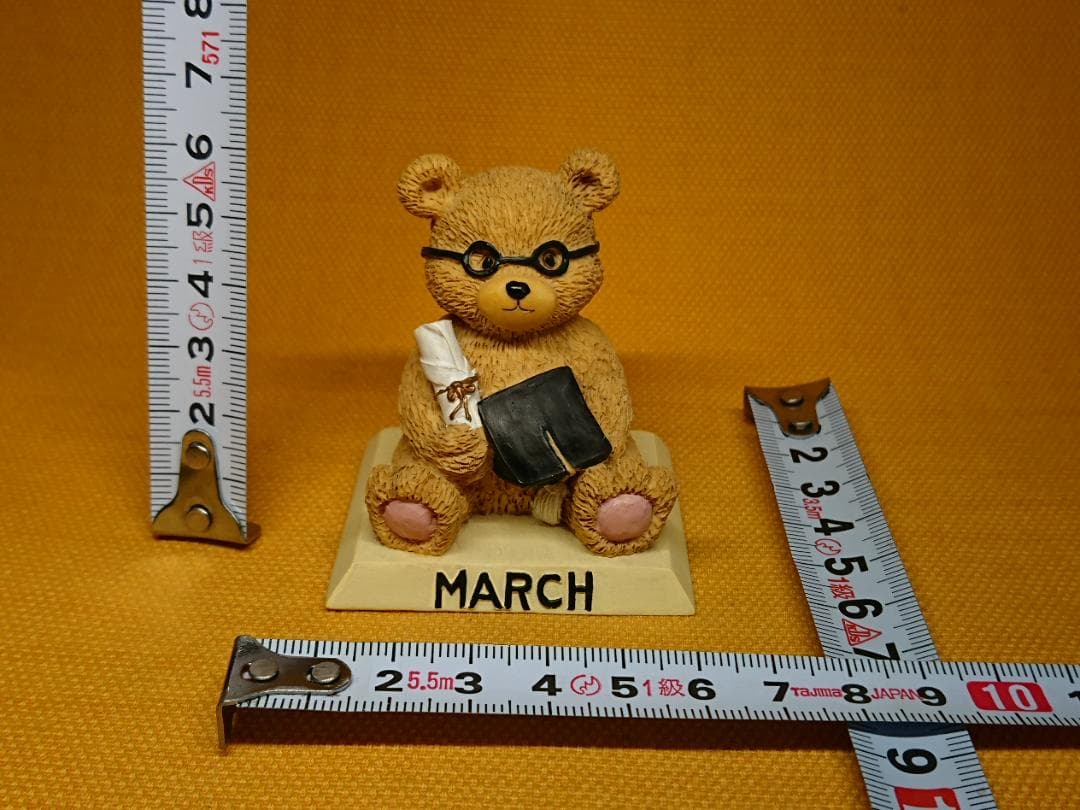クマ　テディベア　彫像　オブジェ　置物　インテリア　工芸品　美術品　A3366