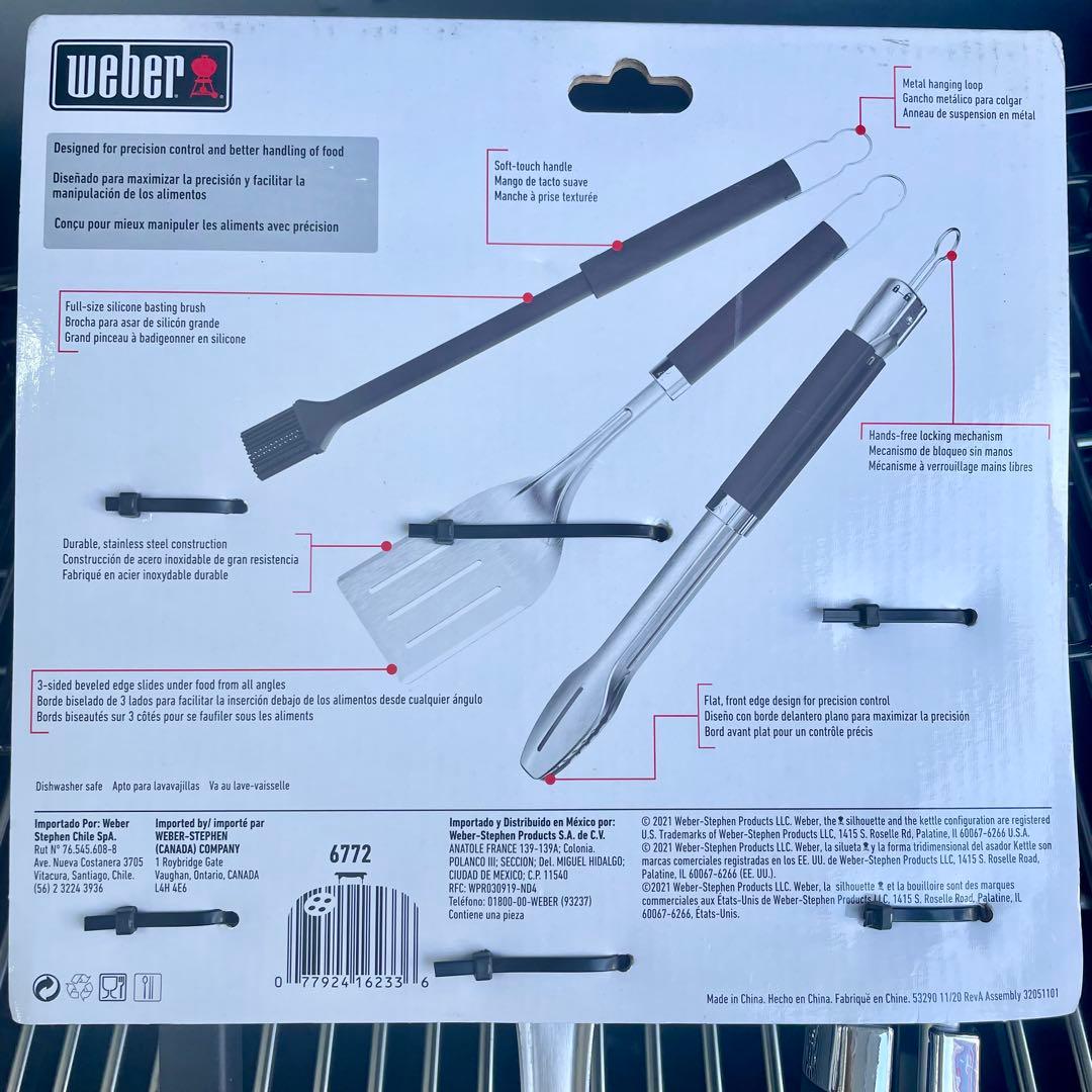 weber ウェーバー ステンレスツール 3点セット アウトドア キャンプ