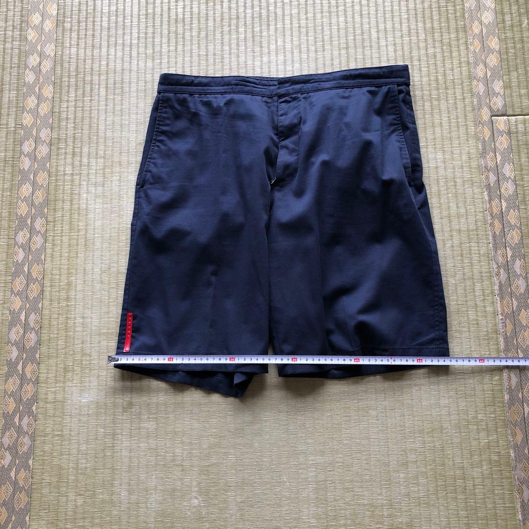 PRADA ネイビー ハーフパンツ　52