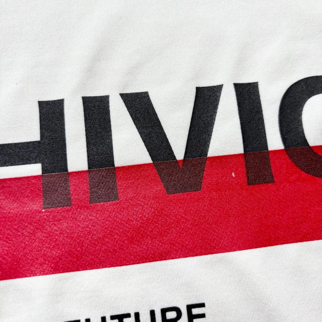 ARCHIVIO アルチビオ モックネック半袖Tシャツ ロゴプリント ストレッチ