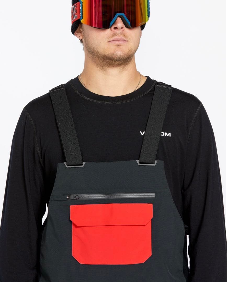 新品 ボルコム Mens Rain Gore-Tex Bib Overalls