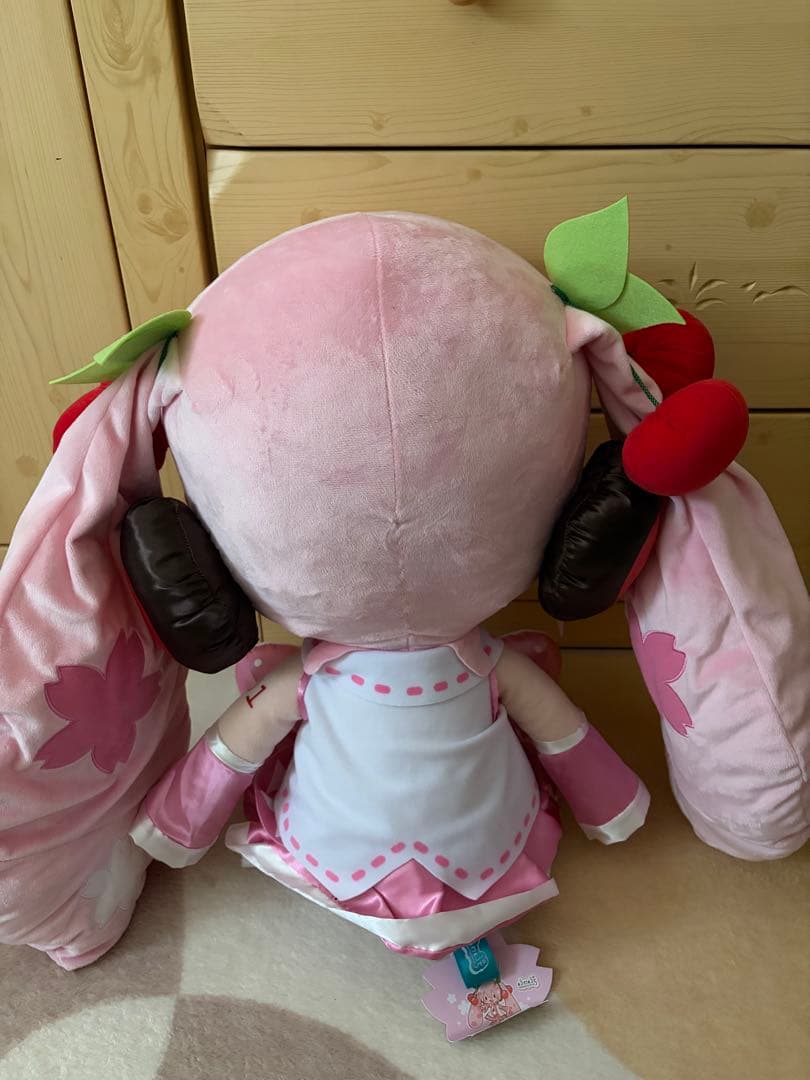 桜ミク　　ふわぷち　どでかジャンボぬいぐるみ