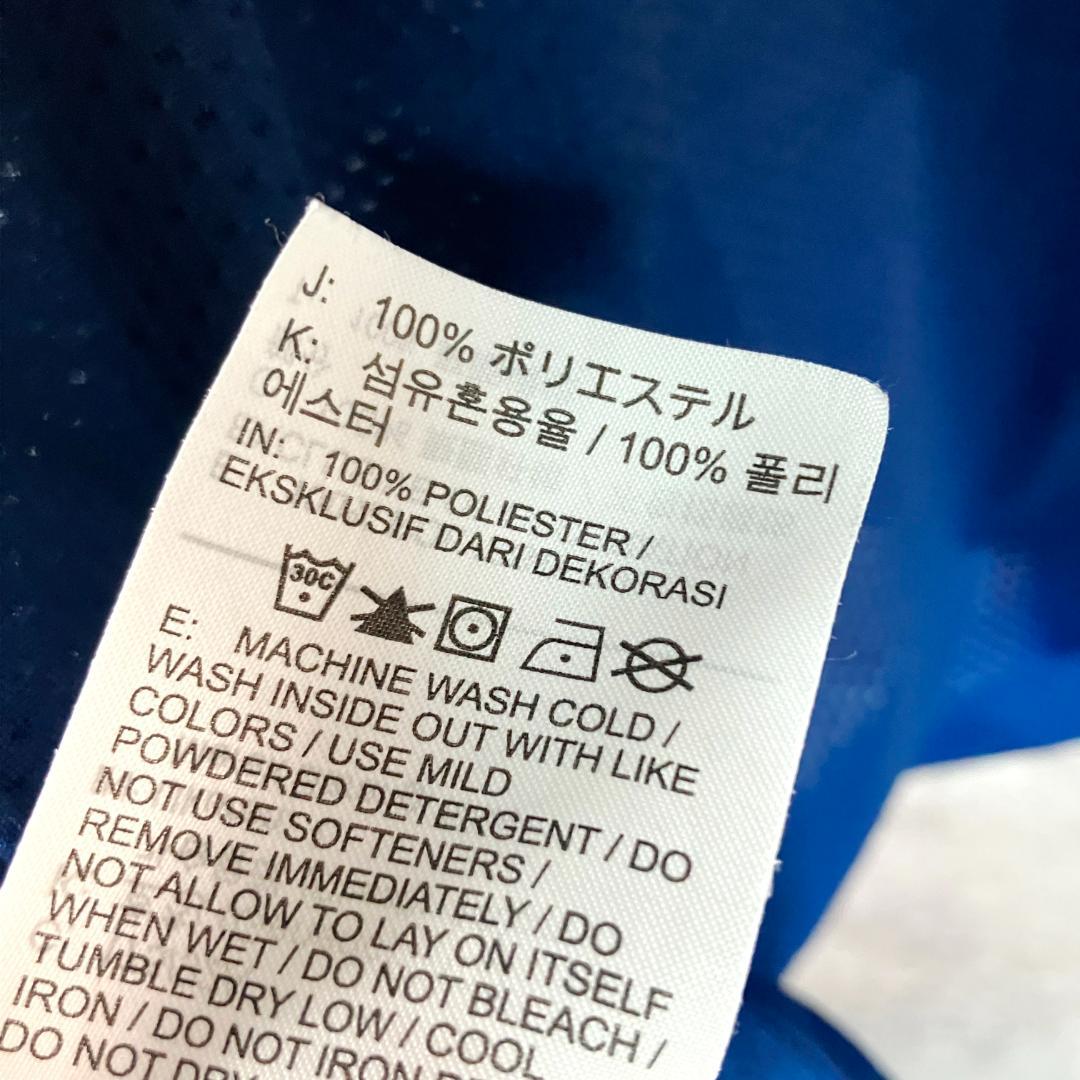 NIKE　ランニングシャツ　半袖　ブルー　メッシュ　プリント　DRI-FIT