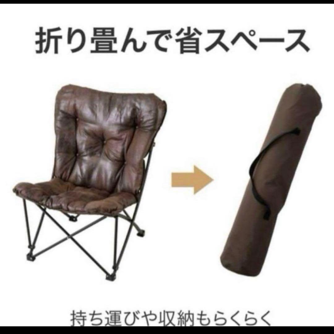 洗える 撥水❣️ハイバック ブラウン バタフライチェア ハイバック アウトドアに！