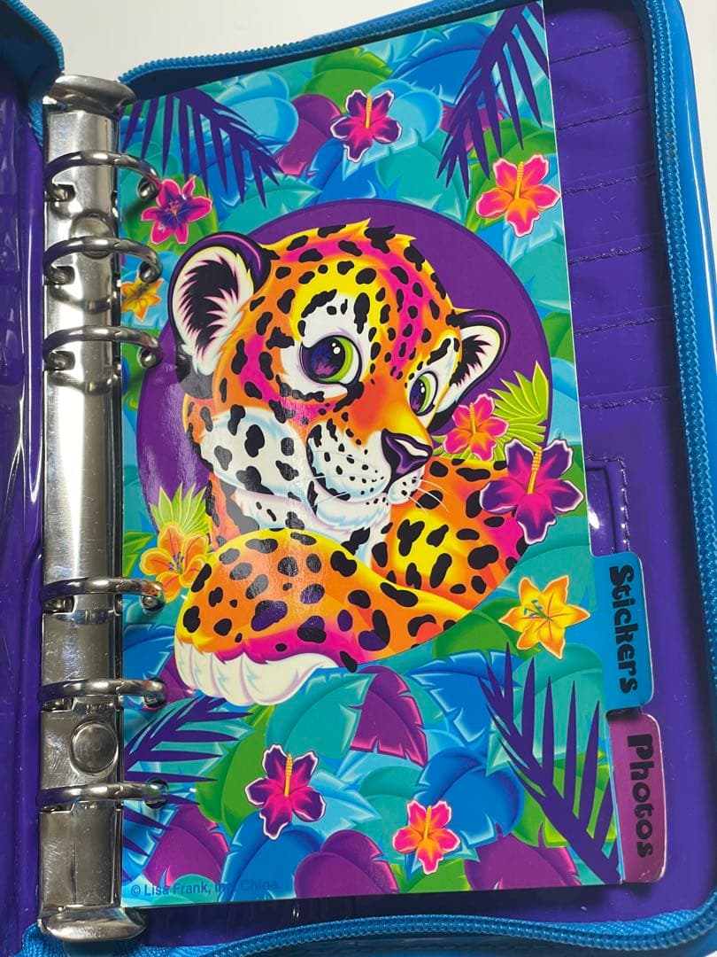 超希少・タグ付Lisa Frank ヒョウのハンター システム手帳 ヴィンテージ