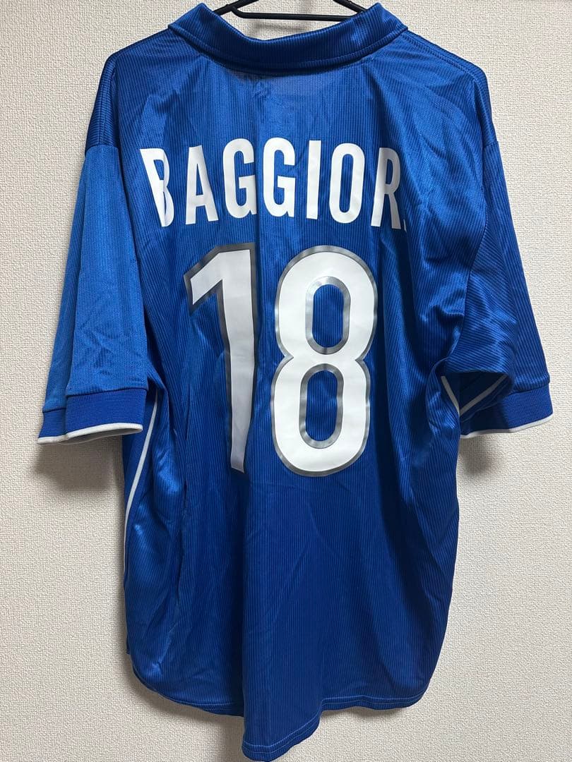 【国内正規品】98 イタリア代表 ロベルト バッジョ半袖 当時物レプリカ
