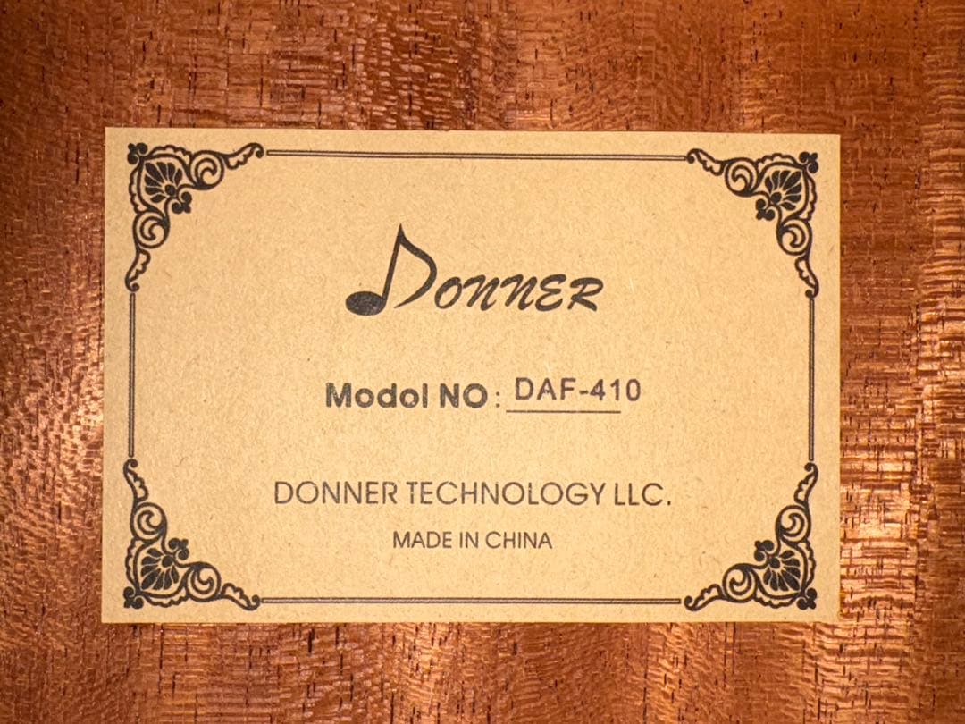 Donner アコースティックギター　DAF-410 ケース付1904-05-1