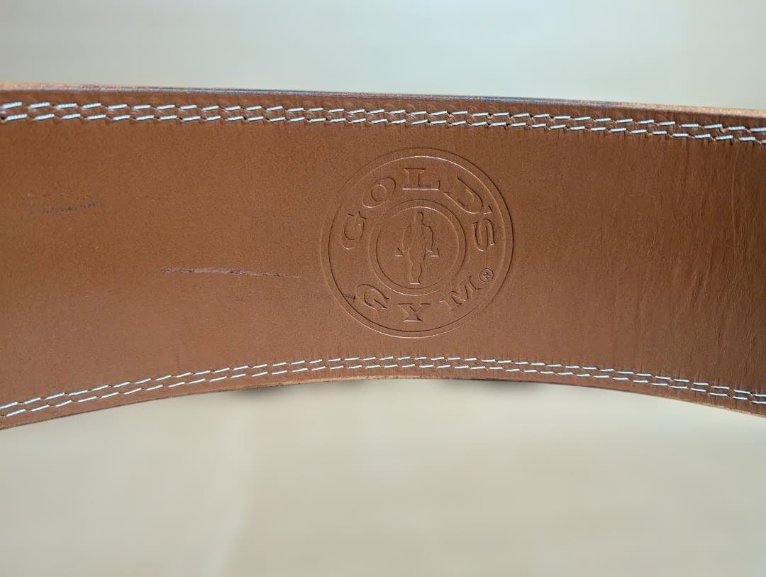 【極美品】ゴールドジム プロレザーベルト Lサイズ（室内試着のみ・汗なし）