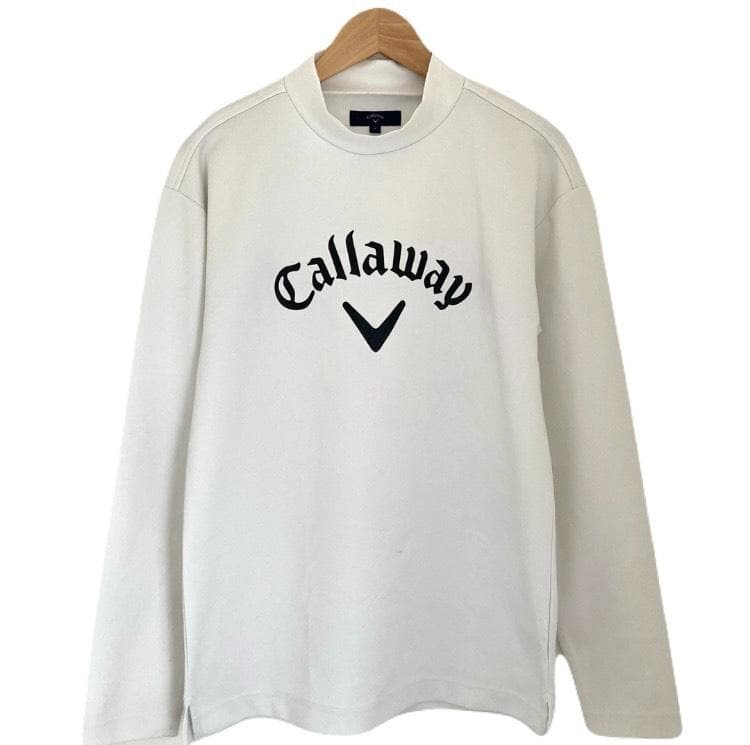 Callaway　ゴルフ　スウェット　デカロゴ　プリント　ホワイト　メンズ　M