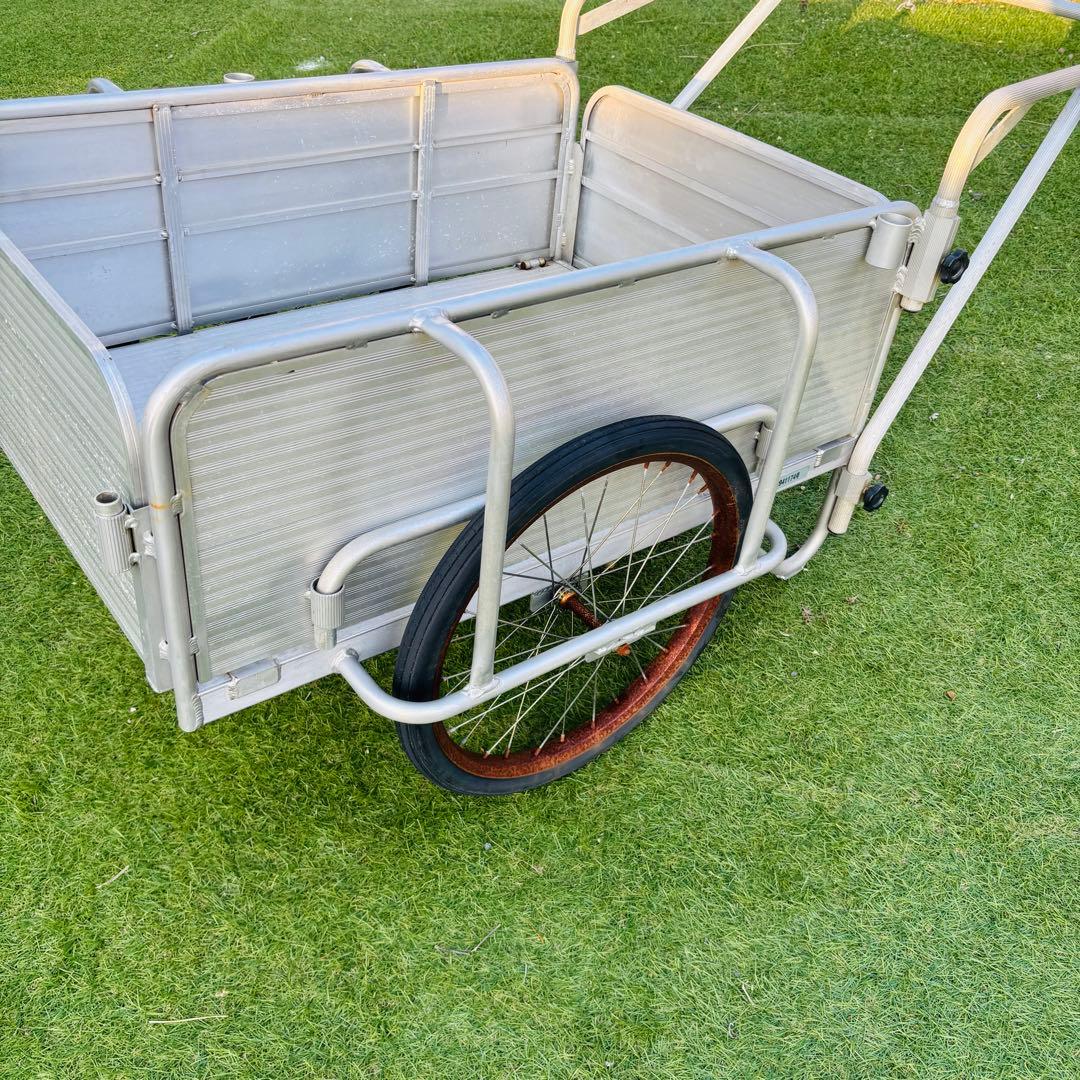 リヤカー アルミ 折りたたみ ノーパンク 耐荷重130kg 軽量 運搬