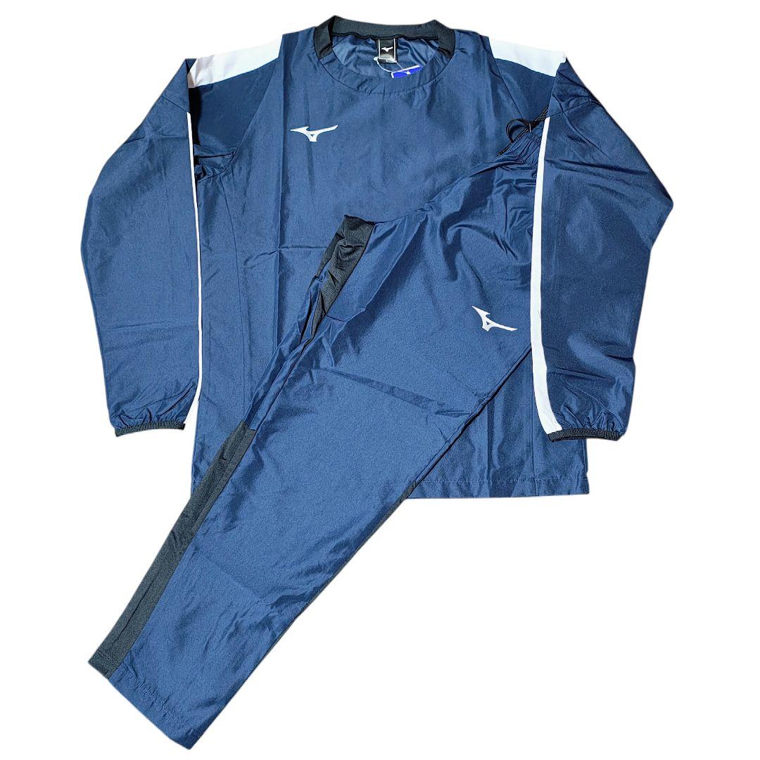 MIZUNO ピステセットアップ L 長袖 ネイビー 上下 サッカーなどに◎
