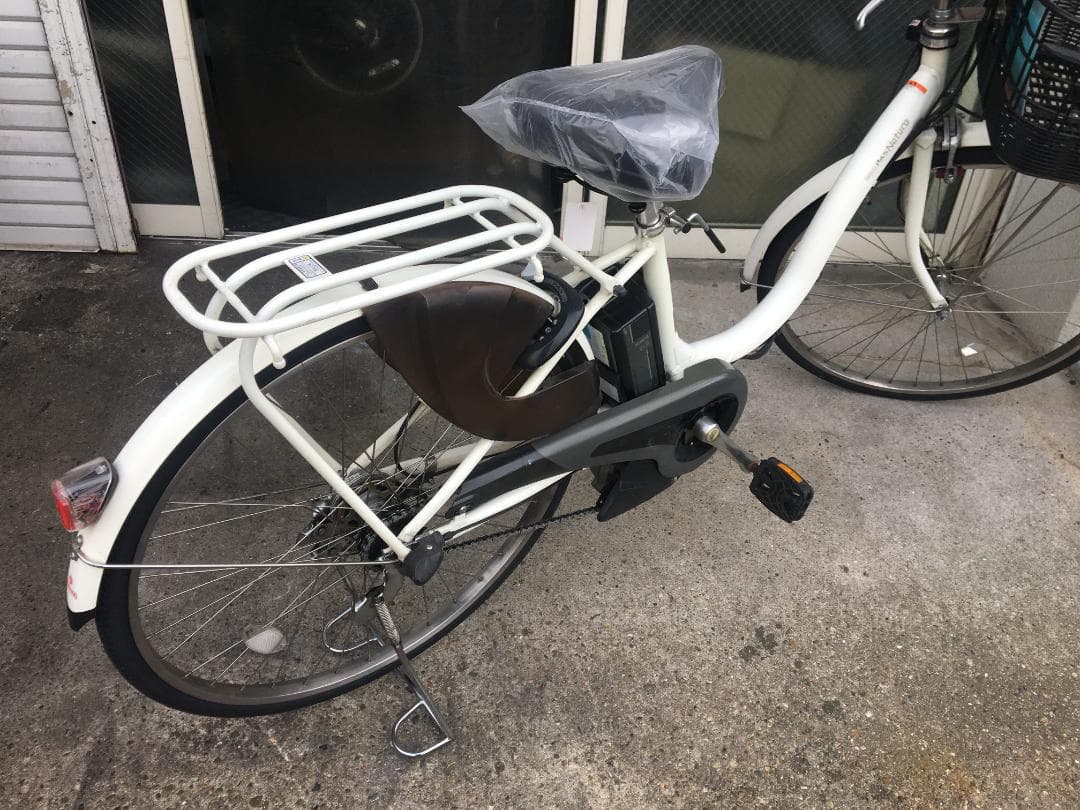 地域限定送料無料　パス　ナチュラ　12,3AH　子供乗せ　白　神戸　電動自転車