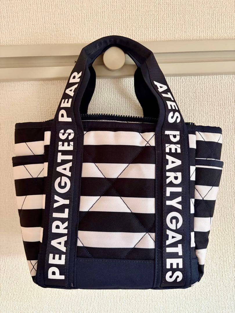 PEARLY GATES ストライプトートバッグ
