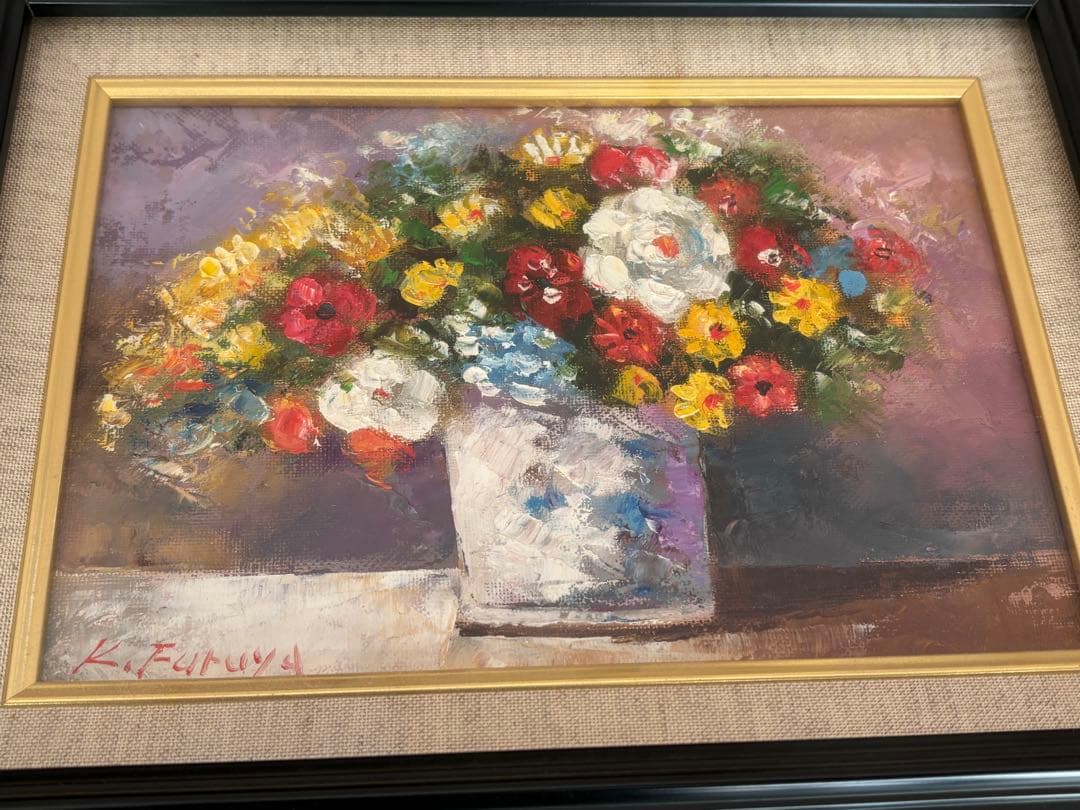 油絵「花」