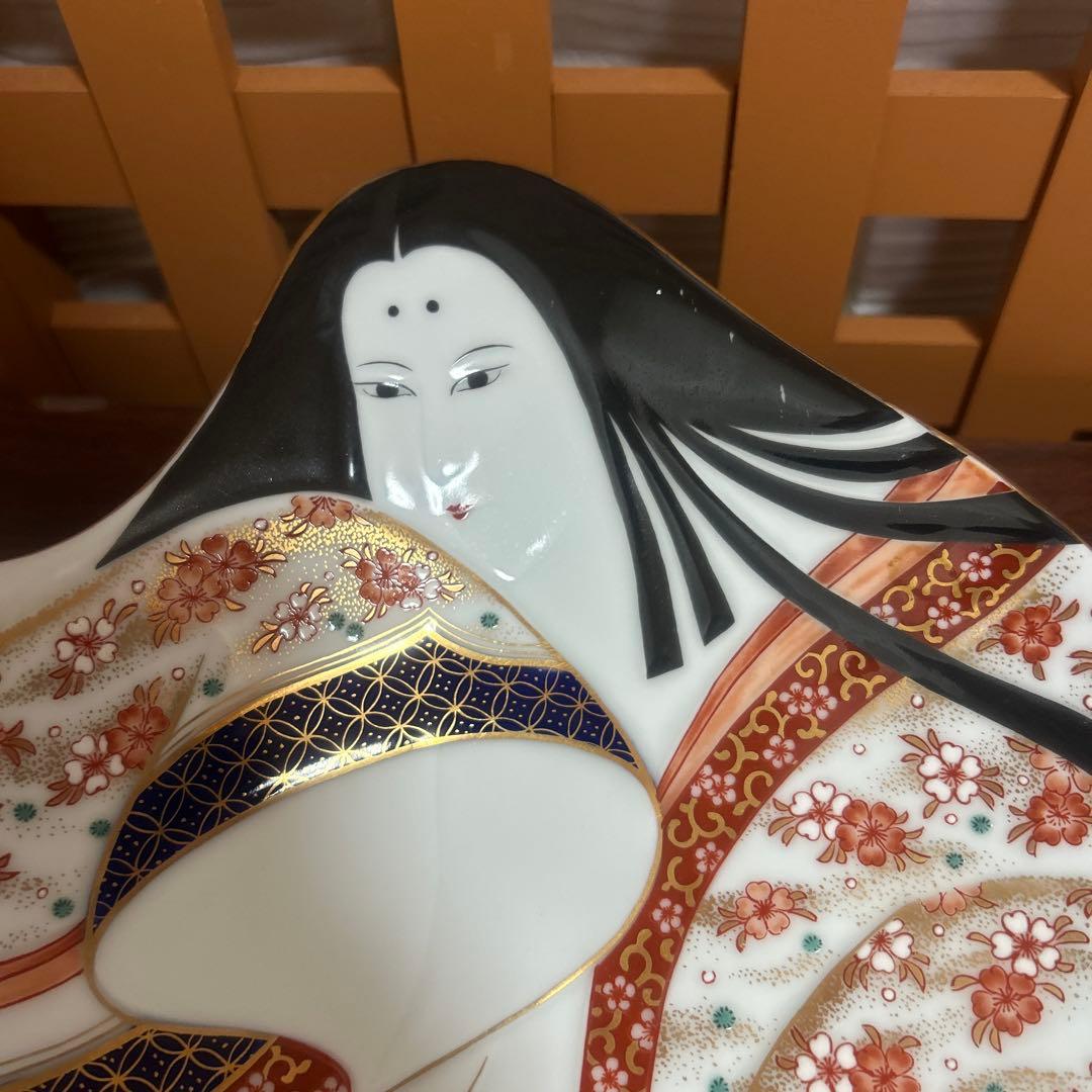 期間限定値下げ！賞美堂　其泉　有田焼　姫型　銘々皿　特大