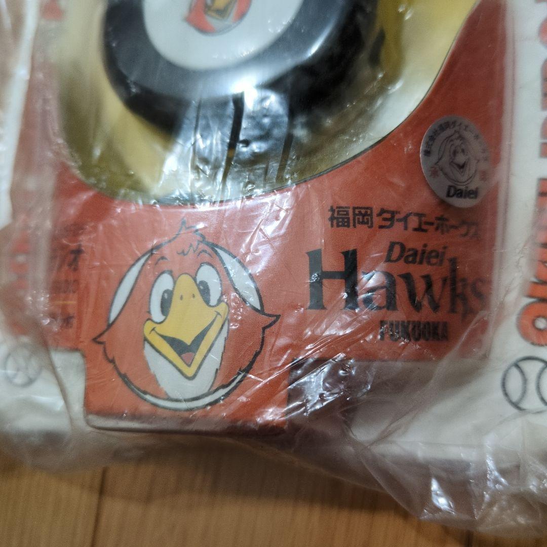 ソフトバンクホークスキティメガホンと箸 福岡ダイエーホークスポケットラジオ レア