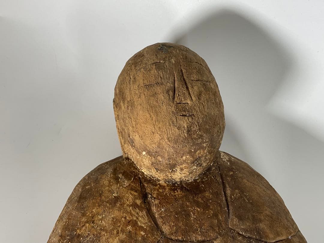 古い木彫仏　民間仏　木地師　地蔵　民藝　仏像　仏教美術　高さ約40cm