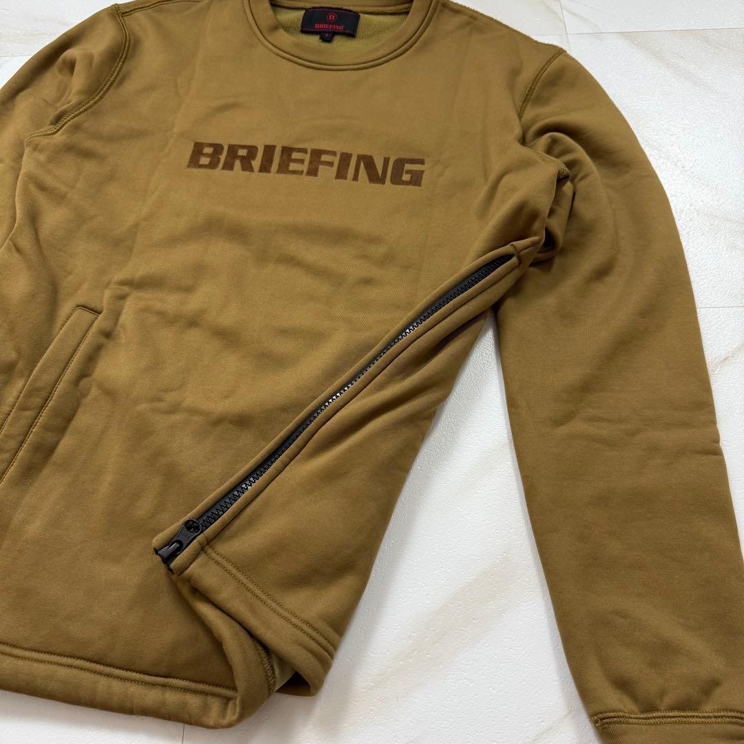 【良品✨】BRIEFING スニード トレーナー ロゴ GOLF ブラウン