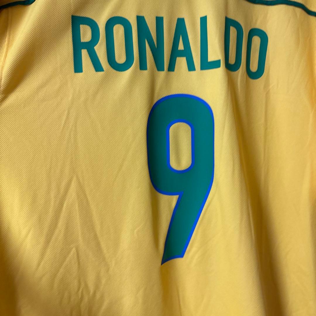 【42-20】1998年ブラジル代表リイシュー　ユニフォーム　#9RONALDO