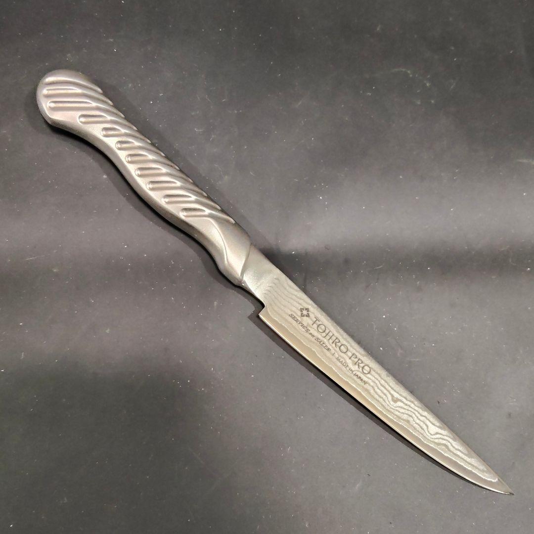 藤次郎プロ ペティナイフ VG10 37層ダマスカス 12cm FD-702