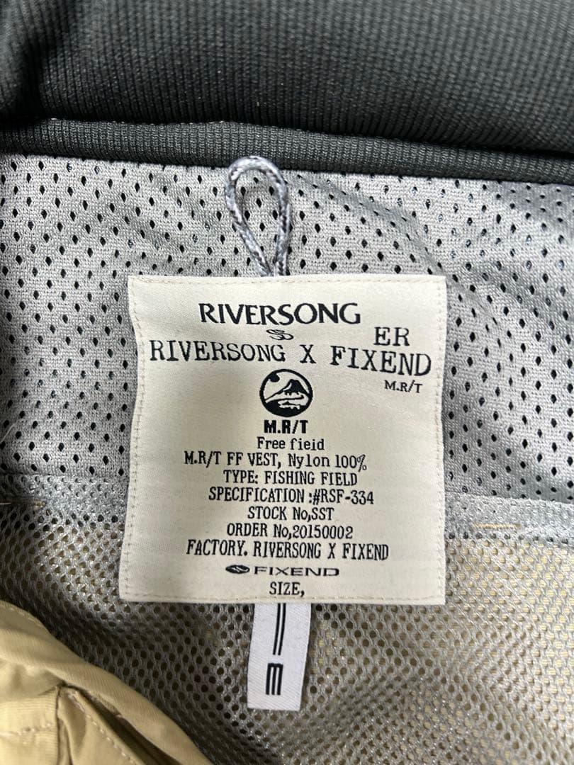 SONG X FIXEND フィッシングベスト グレー