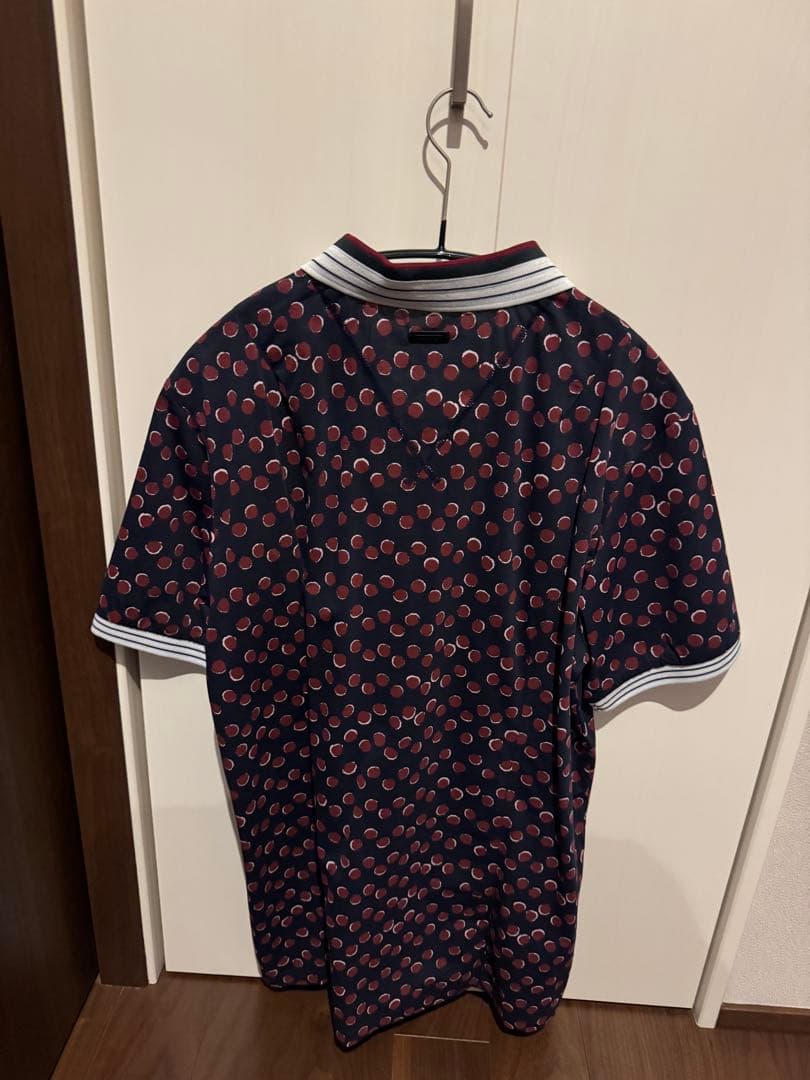 （新品未使用）St Andrews ドット柄 ゴルフシャツ LL