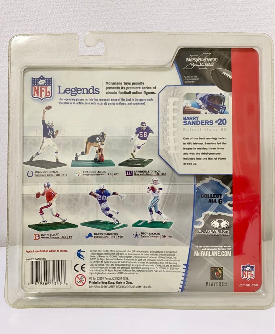 Mcfarlane マクファーレン NFLフィギュア バリー・サンダース