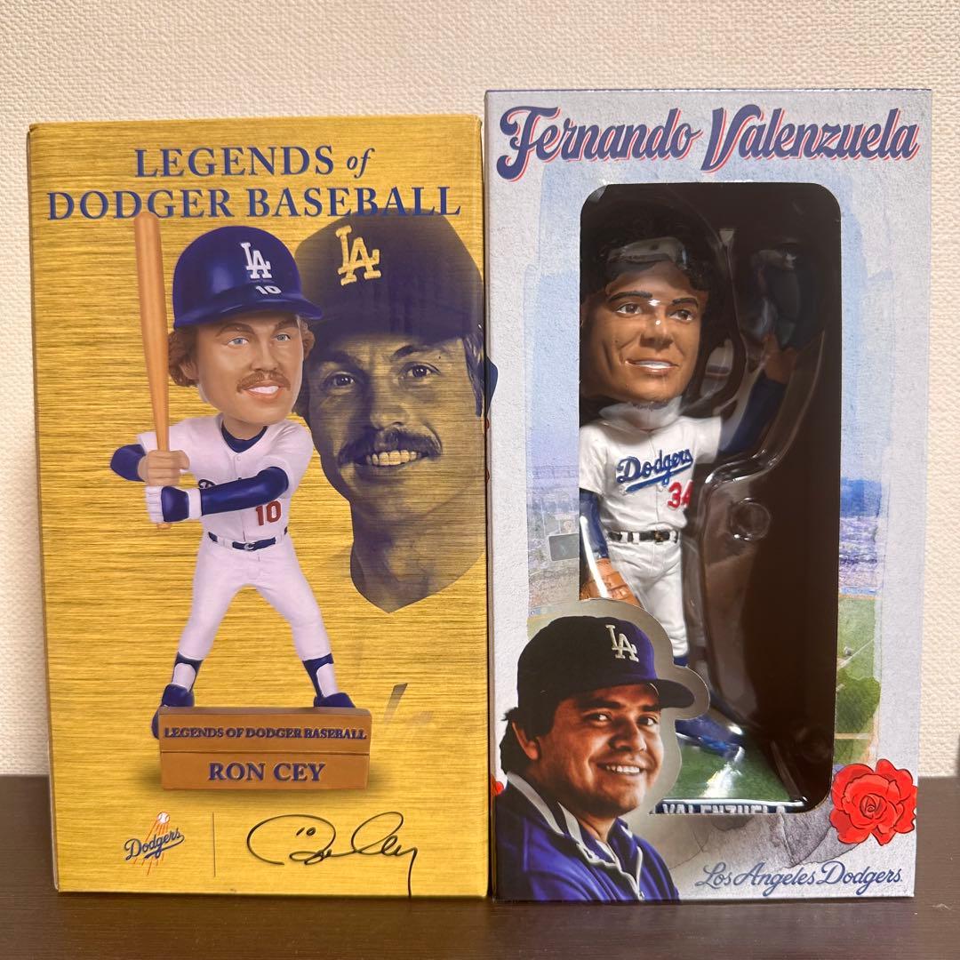 ドジャース ボブルヘッドセット フェルナンド・バルエンツエラ & ロン・ガイ