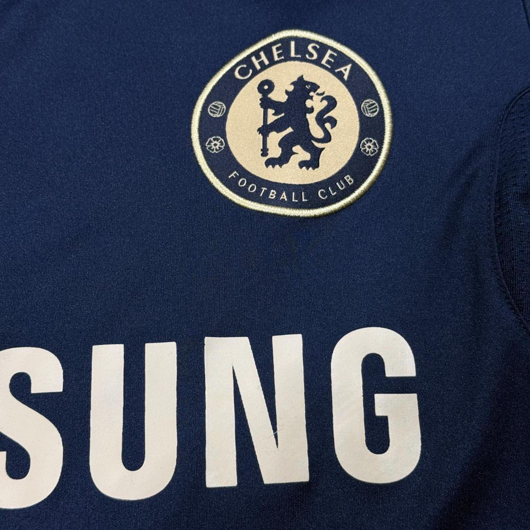 Chelsea adidas ネイビーシャツ サッカーユニフォーム ビンテージ