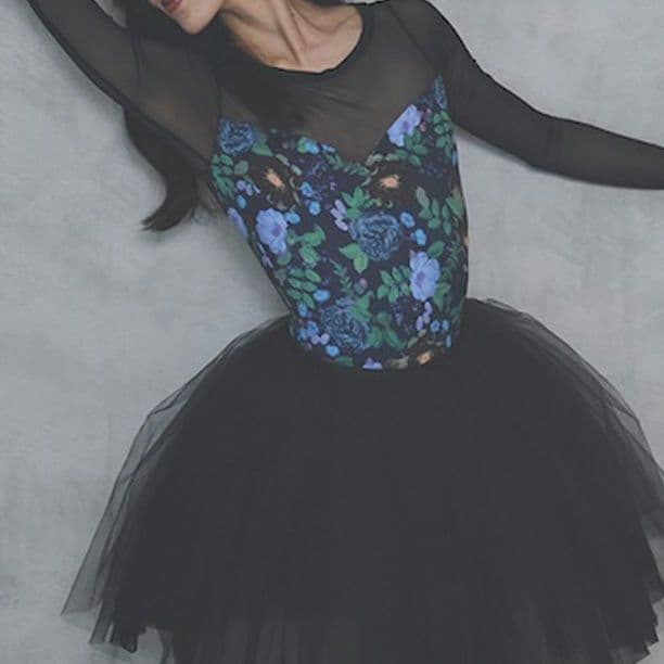 Stina レオタード Real me blue × black Mサイズ