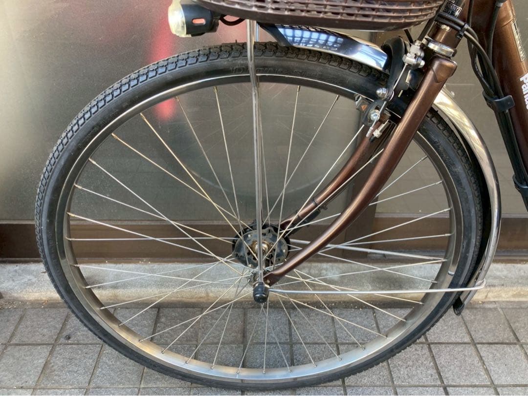 中古電動自転車 パナソニック ビビDX 26インチ ブラウン 横浜 №3735