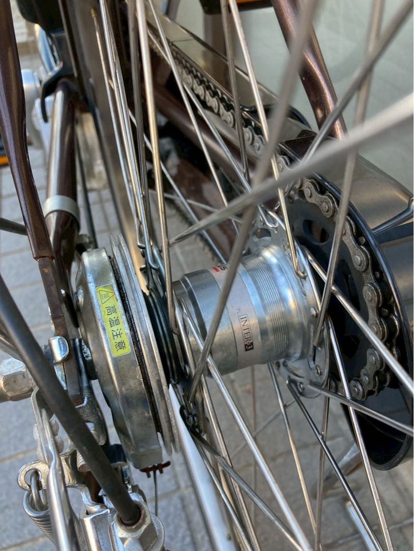中古電動自転車 パナソニック ビビDX 26インチ ブラウン 横浜 №3735